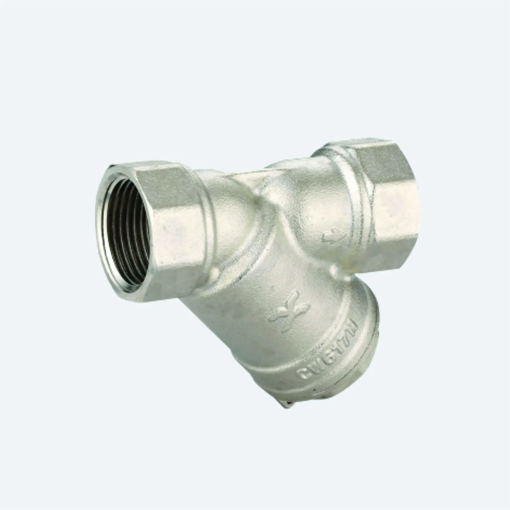 Фильтр механической очистки воды никелированный